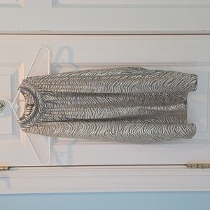 Anthropology Gold/Metallic Striped Tank top